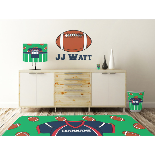 Football Jersey Wall Graphic Decal Wooden Desk
