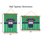 Football Jersey Wall Hanging Tapestries - Parent/Sizing