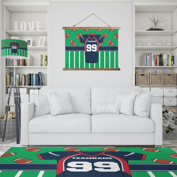 Football Jersey Wall Hanging Tapestry - IN CONTEXT