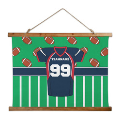 Football Jersey Wall Hanging Tapestry - Wide (Personalized)