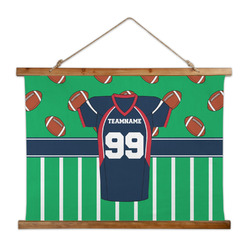 Football Jersey Wall Hanging Tapestry - Wide (Personalized)