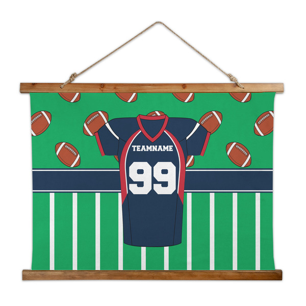 Custom Football Jersey Wall Hanging Tapestry - Wide (Personalized)