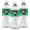 Football Jersey Water Bottle Labels - Front View