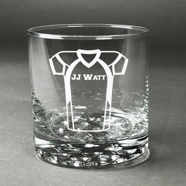 Custom Football Jersey Whiskey Glass (Single) (Personalized)