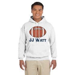 Football Jersey Hoodie - White (Personalized)