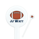 Football Jersey Round Plastic Stir Sticks (Personalized)