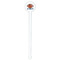 Football Jersey White Plastic 7" Stir Stick - Round - Single Stick