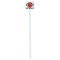 Football Jersey White Plastic Stir Stick - Single Sided - Square - Single Stick