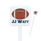Football Jersey Square Plastic Stir Sticks (Personalized)