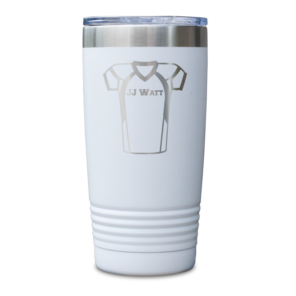 Football Jersey White Polar Camel Tumbler - 20oz - Single Sided - Approval