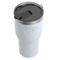 Football Jersey White RTIC Tumbler - (Above Angle View)