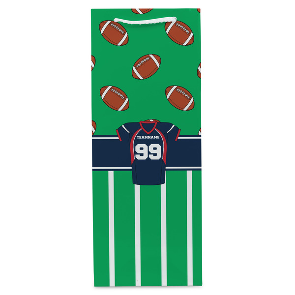 Football Jersey Wine Gift Bag - Gloss - Front