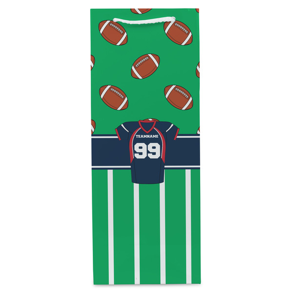 Football Jersey Wine Gift Bag - Matte - Front