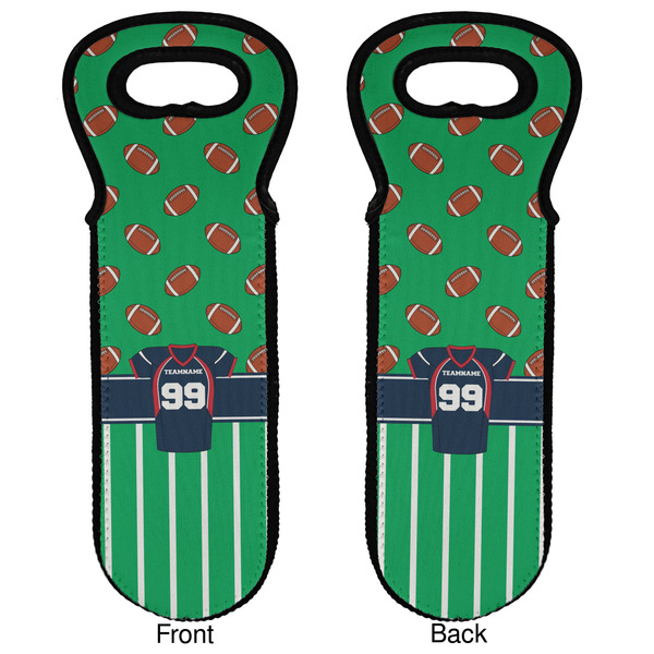 Football Jersey Wine Tote Front & Back