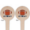 Football Jersey Wooden 4" Food Pick - Round - Double Sided - Front & Back
