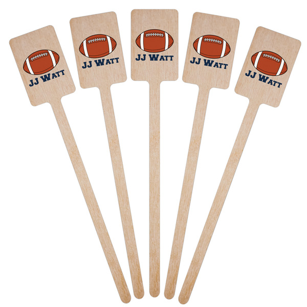 Football Jersey Wooden 6.25" Stir Stick - Rectangular - Fan View