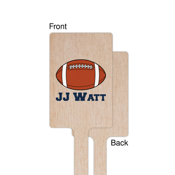 Football Jersey Wooden 6.25" Stir Stick - Rectangular - Single - Front & Back