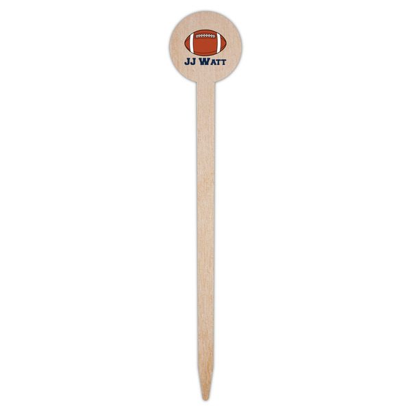 Football Jersey Wooden 6" Food Pick - Round - Single Pick
