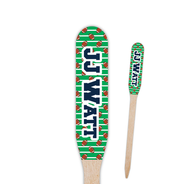 Custom Football Jersey Paddle Wooden Food Picks - Double Sided (Personalized)