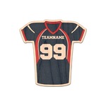 Football Jersey Genuine Maple or Cherry Wood Sticker (Personalized)