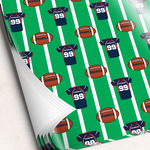 Football Jersey Wrapping Paper Sheets (Personalized)