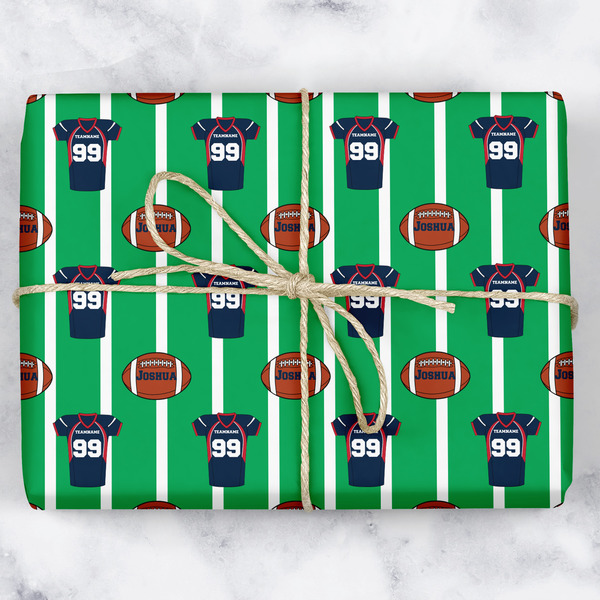 Custom Football Jersey Wrapping Paper (Personalized)