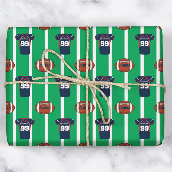 Football Jersey Wrapping Paper Roll - Matte - Wrapped Box