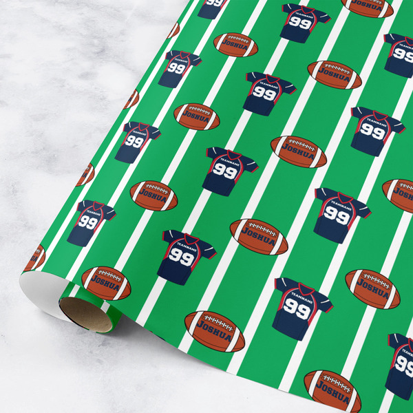 Custom Football Jersey Wrapping Paper Roll - Small (Personalized)