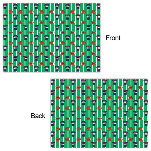 Football Jersey Wrapping Paper Sheet - Double Sided - Front & Back
