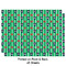 Football Jersey Wrapping Paper Sheet - Double Sided - Front