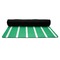 Football Jersey Yoga Mat Rolled up Black Rubber Backing