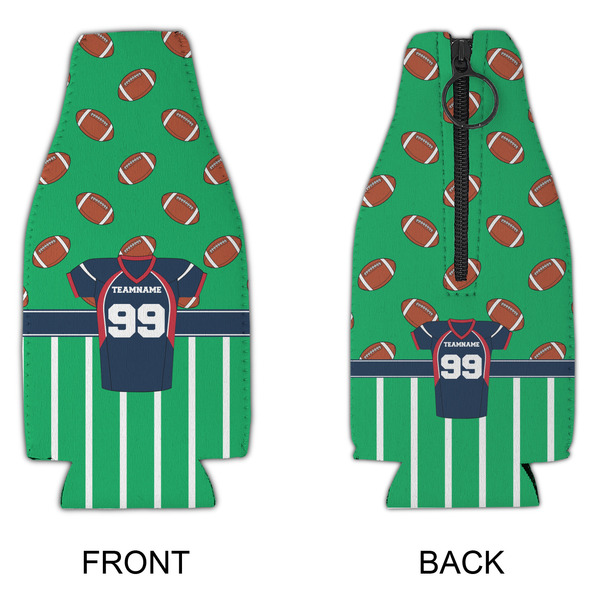 Football Jersey Zipper Bottle Cooler - APPROVAL