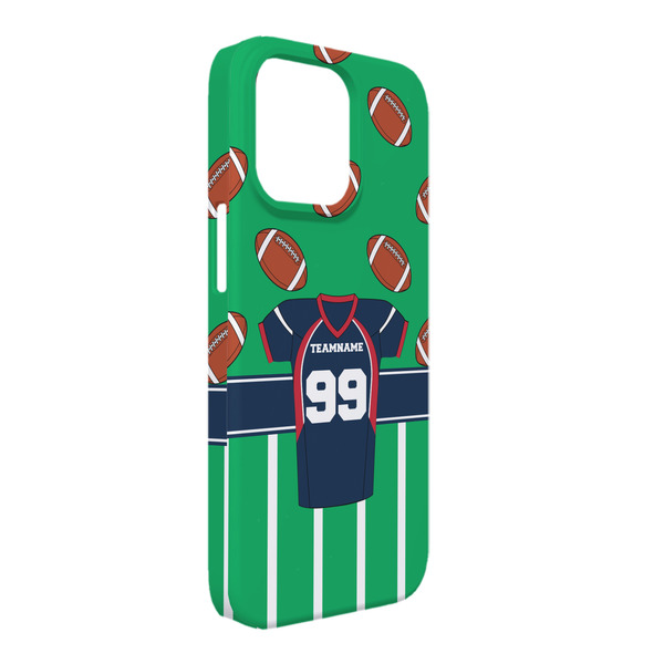 Custom Football Jersey iPhone Case - Plastic - iPhone 13 Pro Max (Personalized)