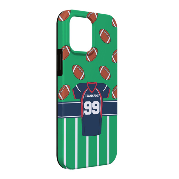 Custom Football Jersey iPhone Case - Rubber Lined - iPhone 13 Pro Max (Personalized)