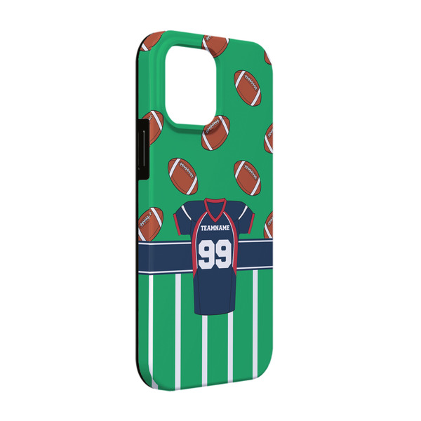 Custom Football Jersey iPhone Case - Rubber Lined - iPhone 13 Pro (Personalized)