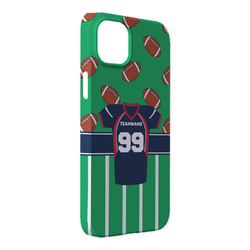 Football Jersey iPhone Case - Plastic - iPhone 14 Plus (Personalized)