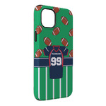 Football Jersey iPhone Case - Rubber Lined - iPhone 14 Plus (Personalized)