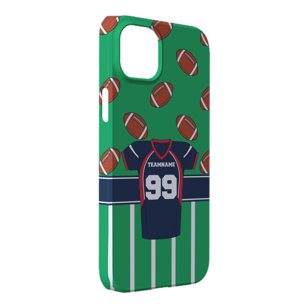 Custom Football Jersey iPhone Case - Plastic - iPhone 14 Pro Max (Personalized)
