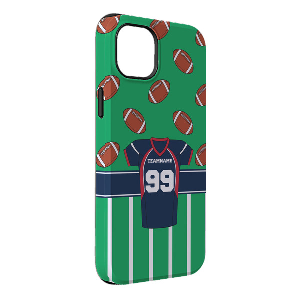 Custom Football Jersey iPhone Case - Rubber Lined - iPhone 14 Pro Max (Personalized)