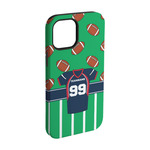 Football Jersey iPhone Case - Rubber Lined - iPhone 15 Pro (Personalized)