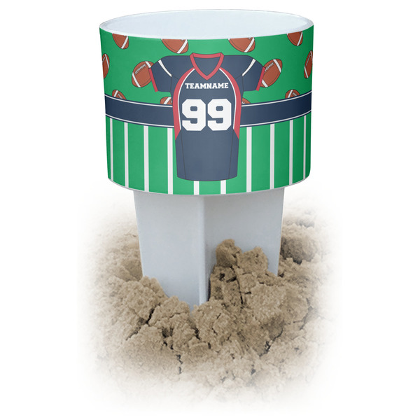 Custom Football Jersey Beach Spiker Drink Holder (Personalized)