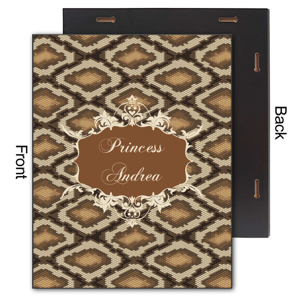 Snake Skin 11x14 Wood Print - Front & Back View