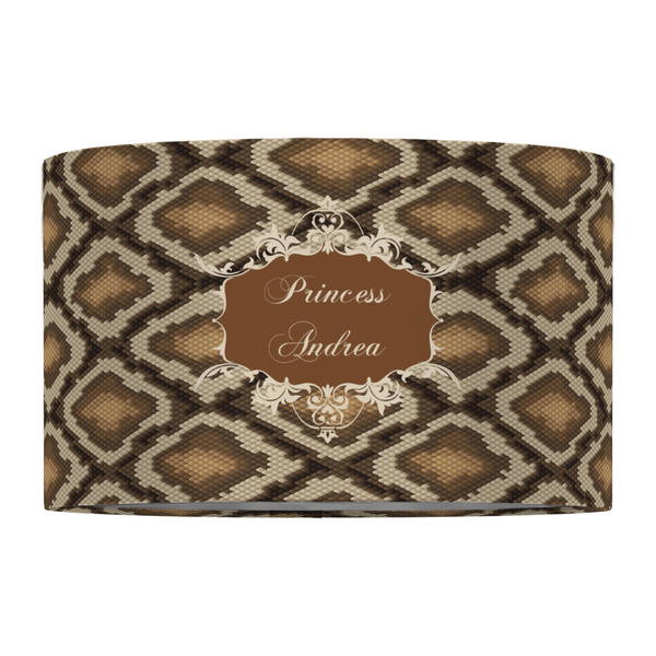 Snake Skin 12" Drum Lampshade - FRONT (Fabric)