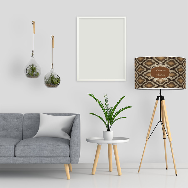 Snake Skin 12" Drum Lampshade - LIFESTYLE