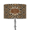 Snake Skin 12" Drum Lampshade - ON STAND (Fabric)