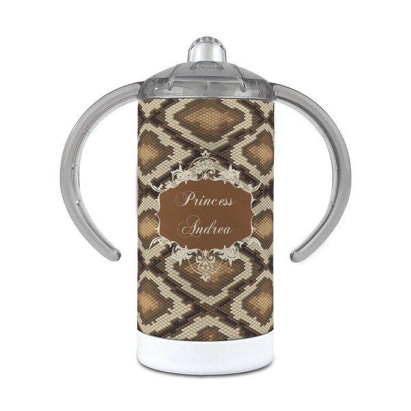 Custom Snake Skin 12 oz Stainless Steel Sippy Cup (Personalized)