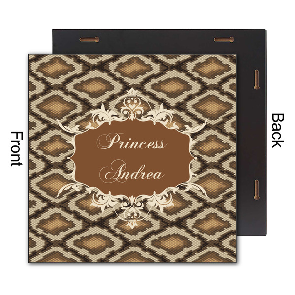 Snake Skin 12x12 Wood Print - Front & Back View