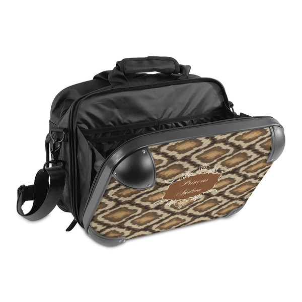 Snake Skin 15" Hard Shell Briefcase - Open