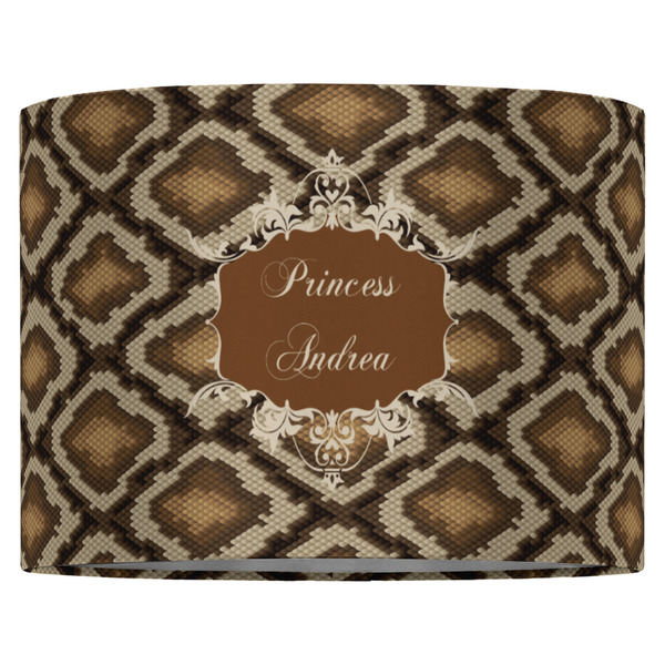 Snake Skin 16" Drum Lampshade - FRONT (Fabric)