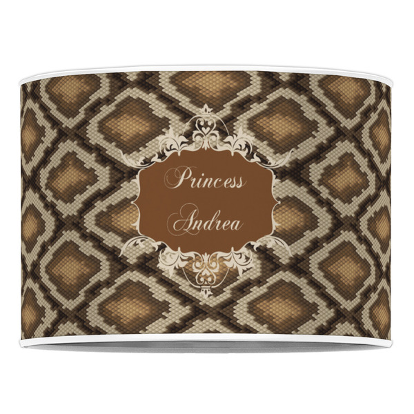 Snake Skin 16" Drum Lampshade - FRONT (Poly Film)